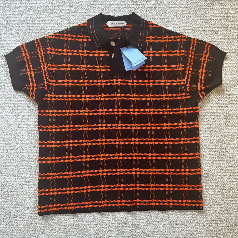 Namacheko - Check-pattern polo shirt